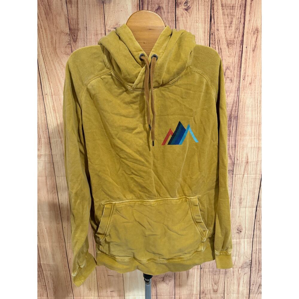 AE American Eagle Outfitters Vintage Wash Mustard Yellow Hood Mountain Size M